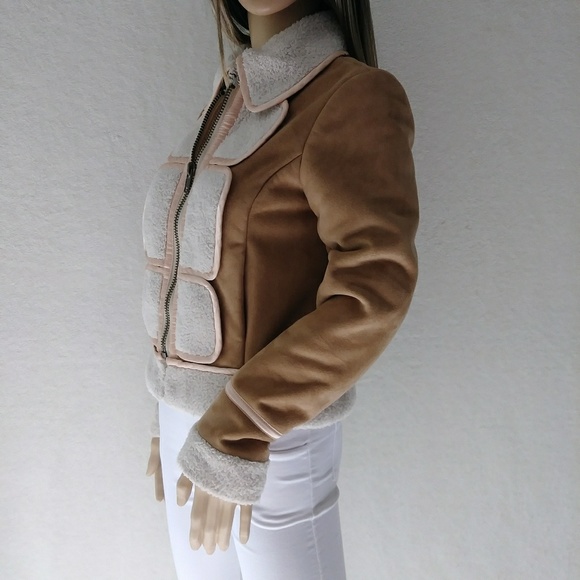 HP! 3.1 Phillip Lim Faux Suede Shearling Jacket - Picture 3 of 8